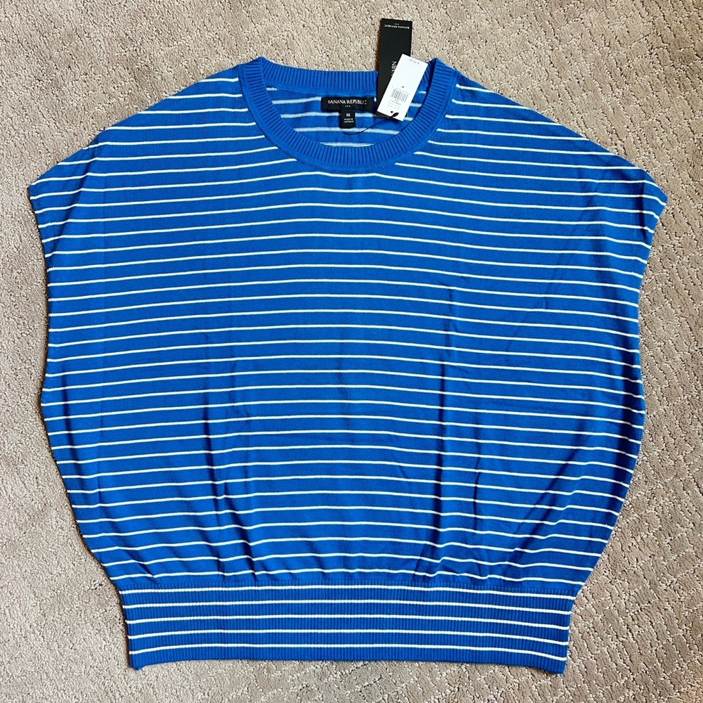 Banana Republic Factory Forever Dolman Sweater, M, Paris Blues, Oversized Fit